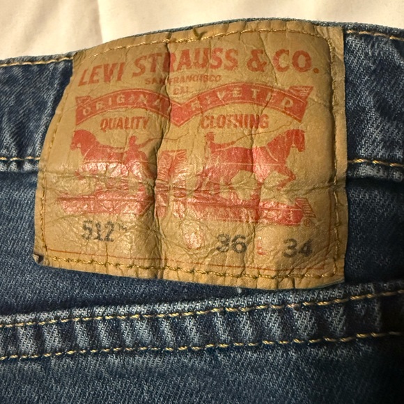Men’s Levi’s 36x34 tapered 512 blue jeans - Picture 1 of 2